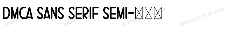 DMCA Sans Serif Semi字体转换